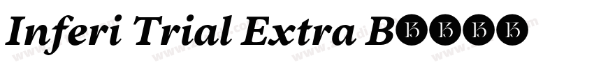 Inferi Trial Extra B字体转换